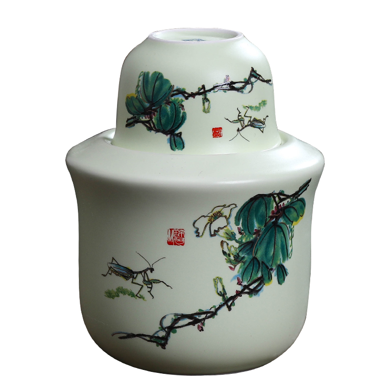 Jingdezhen ceramic wine temperature hot hip household of Chinese style of archaize hip suit rice wine liquor cup of hot he its drank