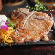 Pork ribs black pepper T Bone pork chop 10 pieces 1kg semi-finished Chinese and Western fast food takeaway pork chop