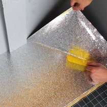 Tin foil self-adhesive kitchen oil-proof sticker Kitchen counter surface high temperature waterproof sticker Moisture-proof mildew-proof wallpaper cabinet