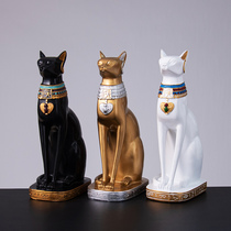 Egyptian lucky cat ornaments home accessories creative European living room study wine cabinet porch door cute crafts gift