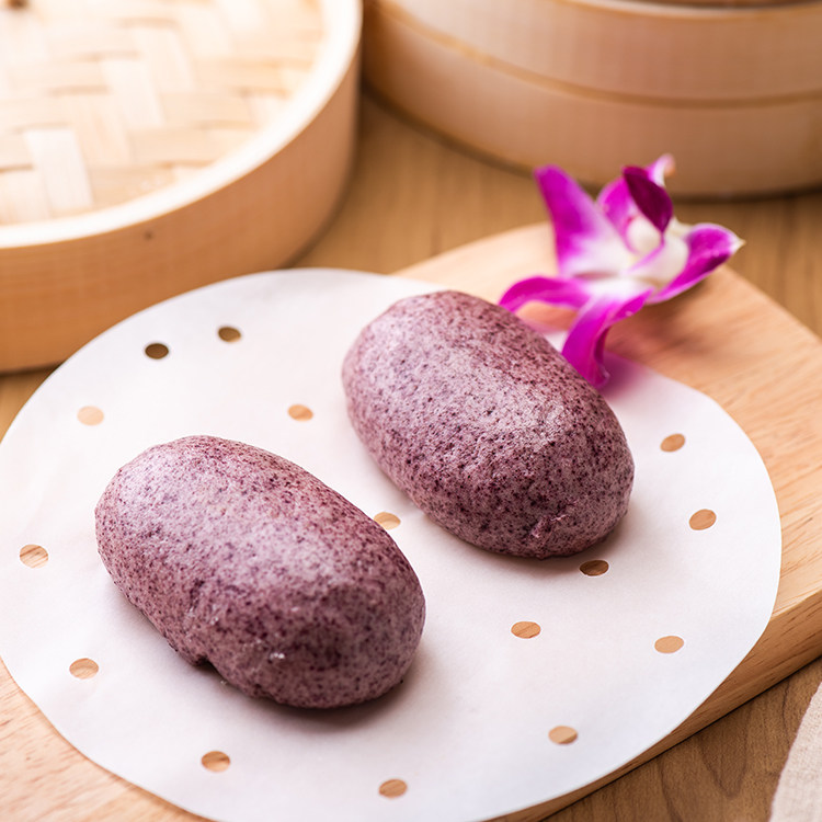 舒汇紫米紫薯包营养粗粮紫薯包子夹心速冻即食方便早餐点心6只