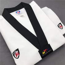 Taekwondo Suit Children Adult Long Sleeve National Flag Suit Group Printing Embroidered Cotton Training Suit