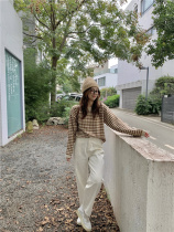 Small draw 1937 white plus thickened high waist jeans female winter straight tube casual trousers