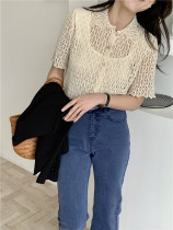 Small draw 1937 custom savi with the same tumble hollow water lace tops knitted shirt and artifacts