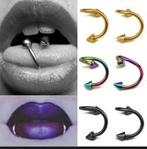 European and American popular new lip nail S type lip ring earrings tongue ring body piercing jewelry punk popular single sale
