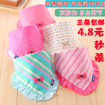 Baby bib triangle towel double cotton newborn saliva towel Baby double snap bib bib spring and summer new