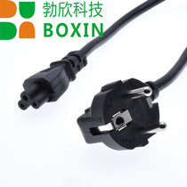 European standard three-prong power cord with plum blossom tail 3*075 square European plum tail 1 8 meters copper clad aluminum