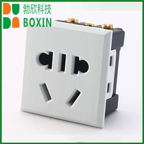 New national standard 5-hole white national standard three-plug two-plug American standard 118 black lock screw wiring socket