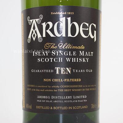 ardbeg10yo 阿德贝哥 阿贝10年 单一麦芽威士忌700ml