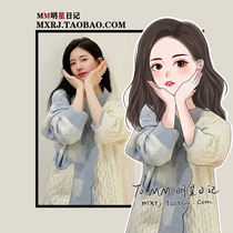 Zhao Ruth Tongan Loose Design Sense Sweater Cardigan Jacket Woman Lazy Style Subknitted Blouse 2022 Chunqiu