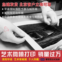 High-quality Epson art micro-jet printing and printing High-definition pictures and photos large-size black and white photography works