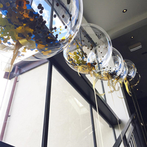 Net red sequin transparent wave ball 10 inch 18 inch 24 inch birthday party layout wedding wedding room balloon decoration