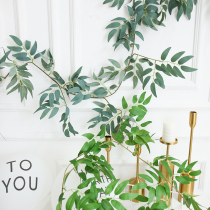 Senteo emulation plant 1 5M long willow leaves Foliage Birthday Arrangement Photo Props Indoor Party Decorative supplies
