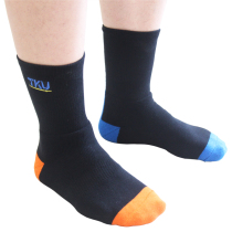 tku Qikanu badminton mens length cylinder badminton socks stronger protective wrap bicolor design