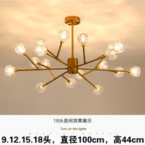 Nordic Crystal Chandelights Modern Light Extravagant Atmosphere Commercial Bedroom Living Room Headlamps G9 Exchangeable Bulb LED 110V