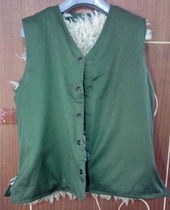 Stock old goods 87 sheepskin vest cold and warm sheepskin vest leather wool one thick warm vest