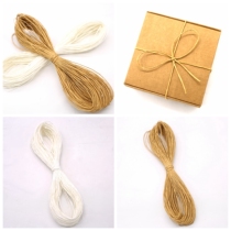 1mm tea packaging rope Kraft paper rope Hand woven rope tag rope 2 colors optional 50 meters