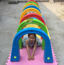Kindergarten hurdle children drill hole game Drill hole arch Kindergarten Indoor and outdoor sports equipment toys