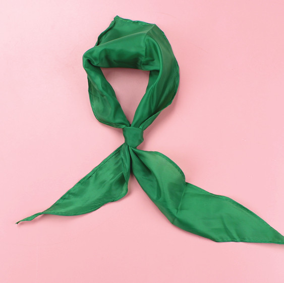 绿领巾/绿领结小学生成人通用红领巾学生活动批发 材料好的丝绸布