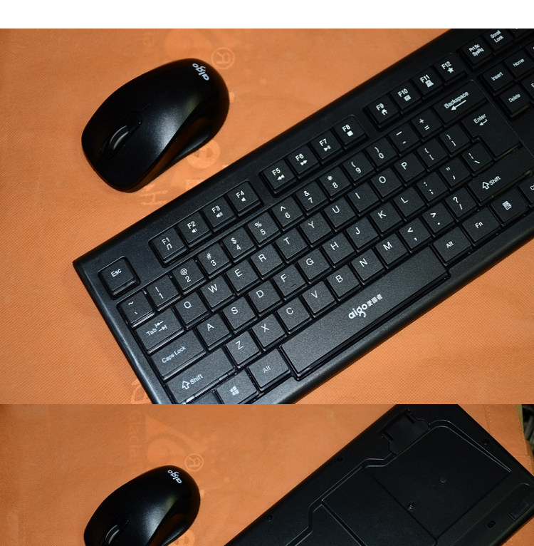 爱国者(aigo)wq7600 黑色 商务办公 无线键鼠套装