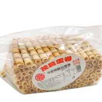Only sent Jiangsu Zhejiang Shanghai Anhui Maochang egg rolls old flavor egg rolls 500 grams bags Shanghai specialty egg rolls 1 pack
