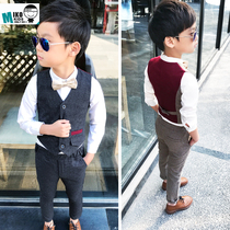 Special 2019 Autumn childrens clothing boys vest suit Childrens suit vest suit Flower girl small dress two