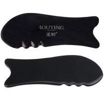 Juting fish-shaped facial scraping board wave board facial eye beauty scraping film Non-horn jade stone