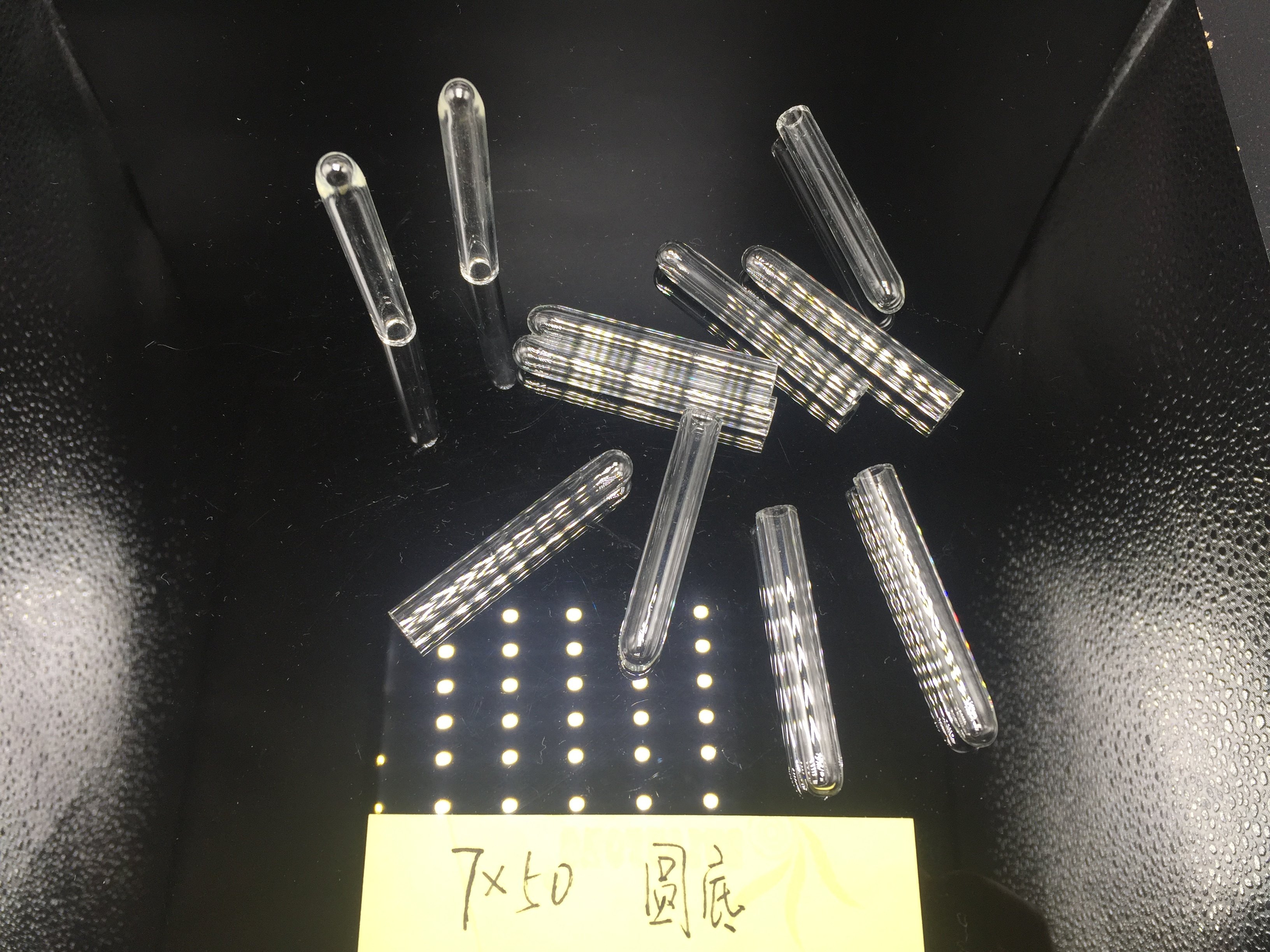 厂家供应5*35圆底小导管 玻璃小试管 杜氏发酵管 香水分装瓶管