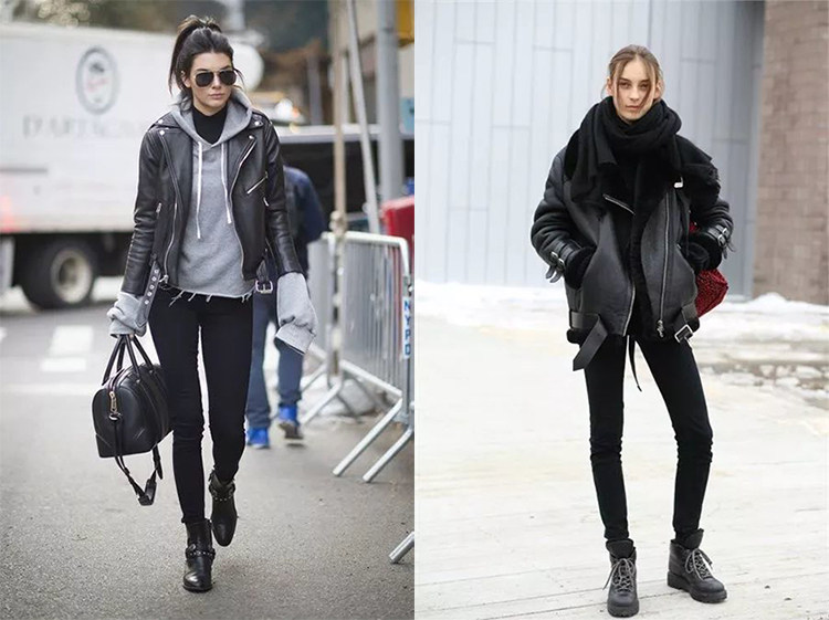 机车夹克四种搭帅气翻倍