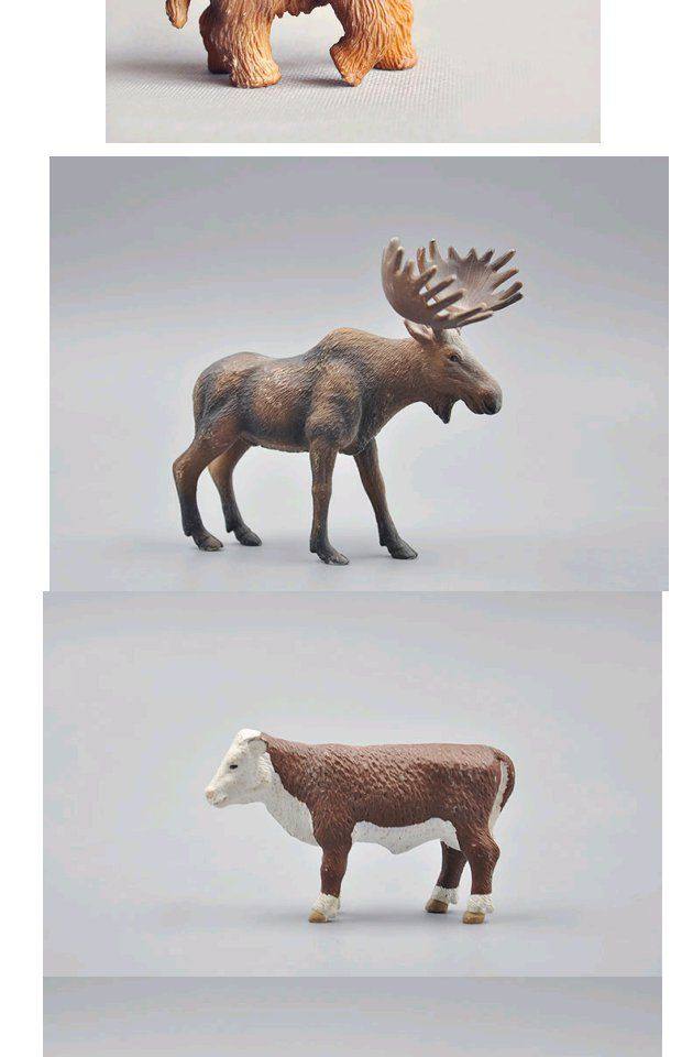 mojo正版散货 仿真动物模型恐龙野生动物玩具长颈鹿大象迅猛龙