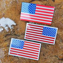 Amazon hot sale 5 * 9CM size American flag patch US laser engraving full reflective armband IR sticker