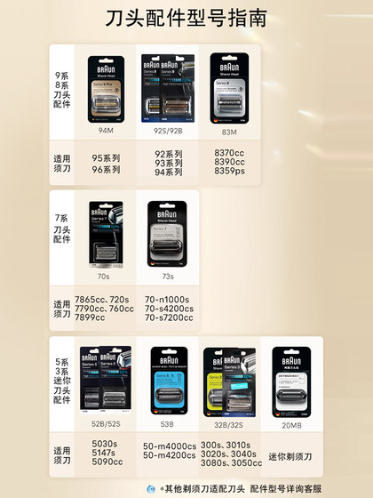 Braun Razor Head 3 Series 32b Omentum 5 시리즈 54B 독일어 수입 9 시리즈 94M 나이프 NET 3010 액세서리 7 시리즈 Braun Razor Head 3 Series 32b Omentum 5 시리즈 54B 독일어 수입 9 시리즈 94M 나이프 NET 3010 액세서리 7 시리즈