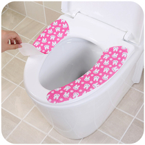 Toilet cushion Cushion Cartoon Glued type sitting poo cover Universal waterproof thickened sitting poo cushion for sitting then glued to summer toilet sticker