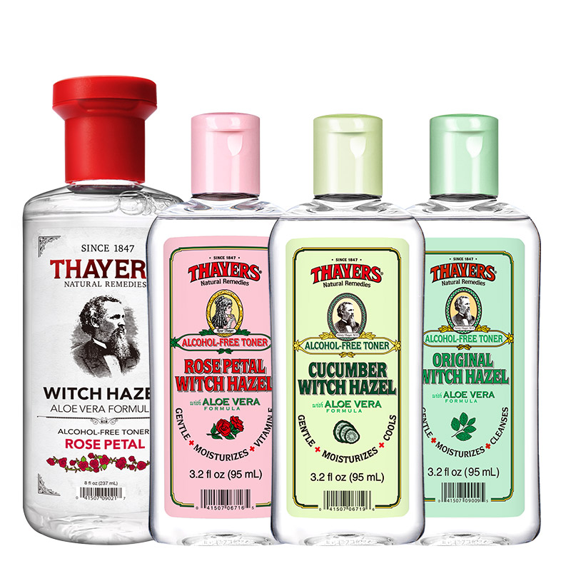 Thayers/金缕梅玫瑰花瓣芦荟黄瓜爽肤水套装 面部护理护肤品产品展示图1