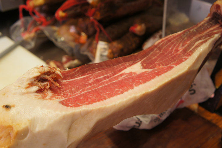 生吃火腿进口西班牙火腿伊比利黑猪火腿切片jamon40个月发酵包邮