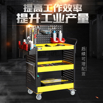 Siqi auto repair tool cart trolley workshop mobile drawer type multi-layer rack multi-function repair tool cart steel