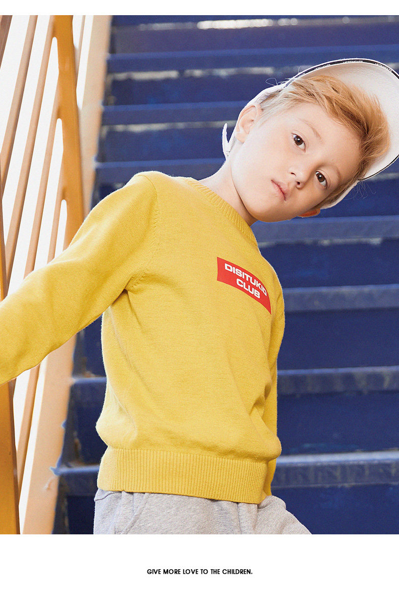 2021男童毛衣套头针织衫秋冬薄款儿童中大童潮韩版洋气男孩线衣