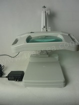 5 times LED folding square da jing body magnifying glass long life power external outside the factory were observed before and after using