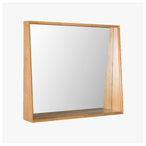 Day-style minimalist Nordic minimalist style solid wood bathroom mirror cabinet Locker Sumitomo