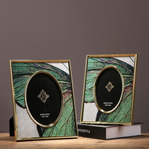 New Chinese light luxury creative bedside table jewelry 6 inch 7 inch photo frame frame set-up table home model room desktop ornaments