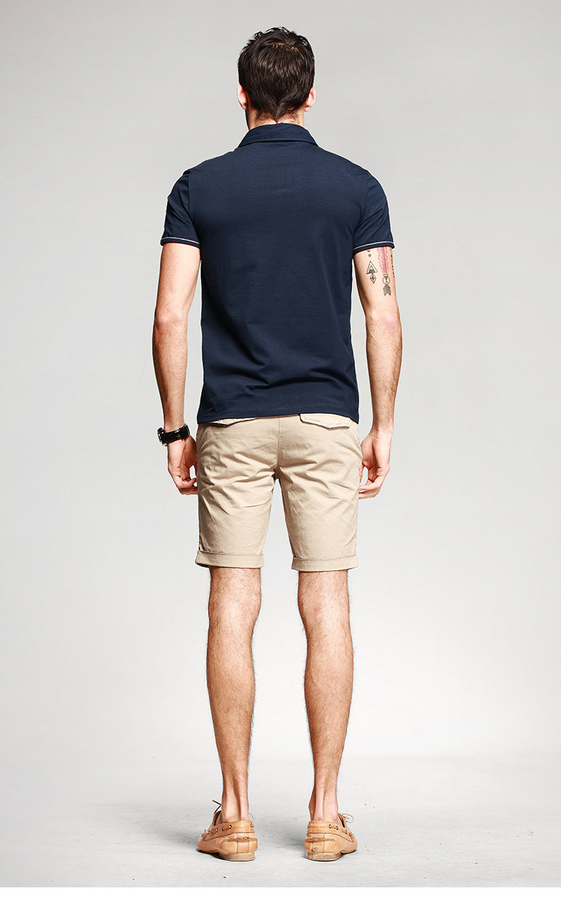 kuegou 男士短袖polo衫 男翻领短袖t恤 英伦保罗衫 保罗t恤 夏901