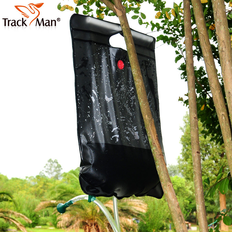 trackman户外太阳能淋浴袋可携式野外沐浴袋储水袋20l