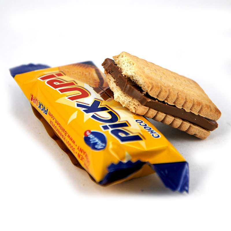 德国百乐顺pick up迷你巧克力夹心饼干106g进口零食品 十四省包邮