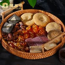 House incense Pharaoh Shanghai eight snacks gift box traditional handmade pastry heart with hand gift black linen crisp pure bean crisp