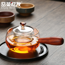Glass side handle warm teapot High temperature filter Teapot Tea maker Warm tea stove Electric ceramic stove Insulation tea set