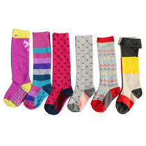 Tide children autumn and winter new girls cotton cotton medium barrel socks stripe AB