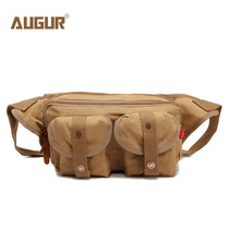 Soaring AUGUR male ladies casual canvas running bag Korean sports outdoor canvas bag personality male running bag