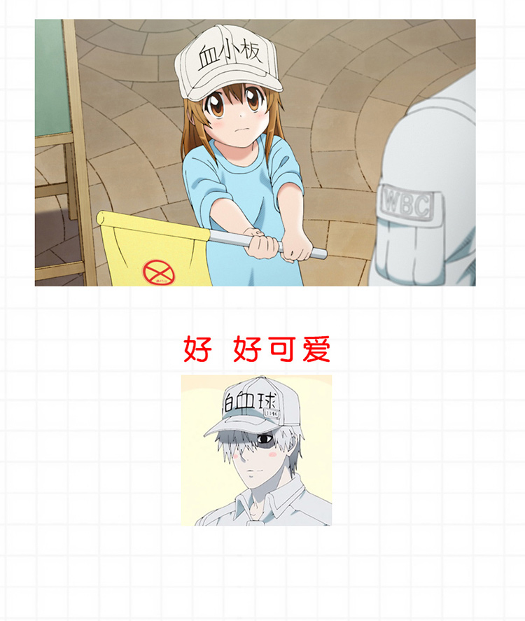 工作细胞血小板指挥旗手摇旗帽子口哨指挥棒动漫周边道具