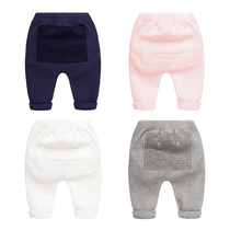 Female Baby Boy Baby Boy Care Belted Cotton Pants Large Pp Thickened Punch Underpants Newborn Fart Pants Fall Summer Dress