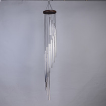 European and American rotating wind bell Metal aluminum tube creative hanging Living room room entrance Outdoor decoration pendant Japanese style